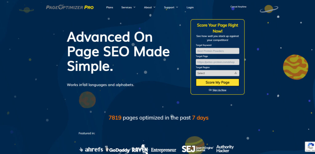 page optimizer pro - clearscope alternative